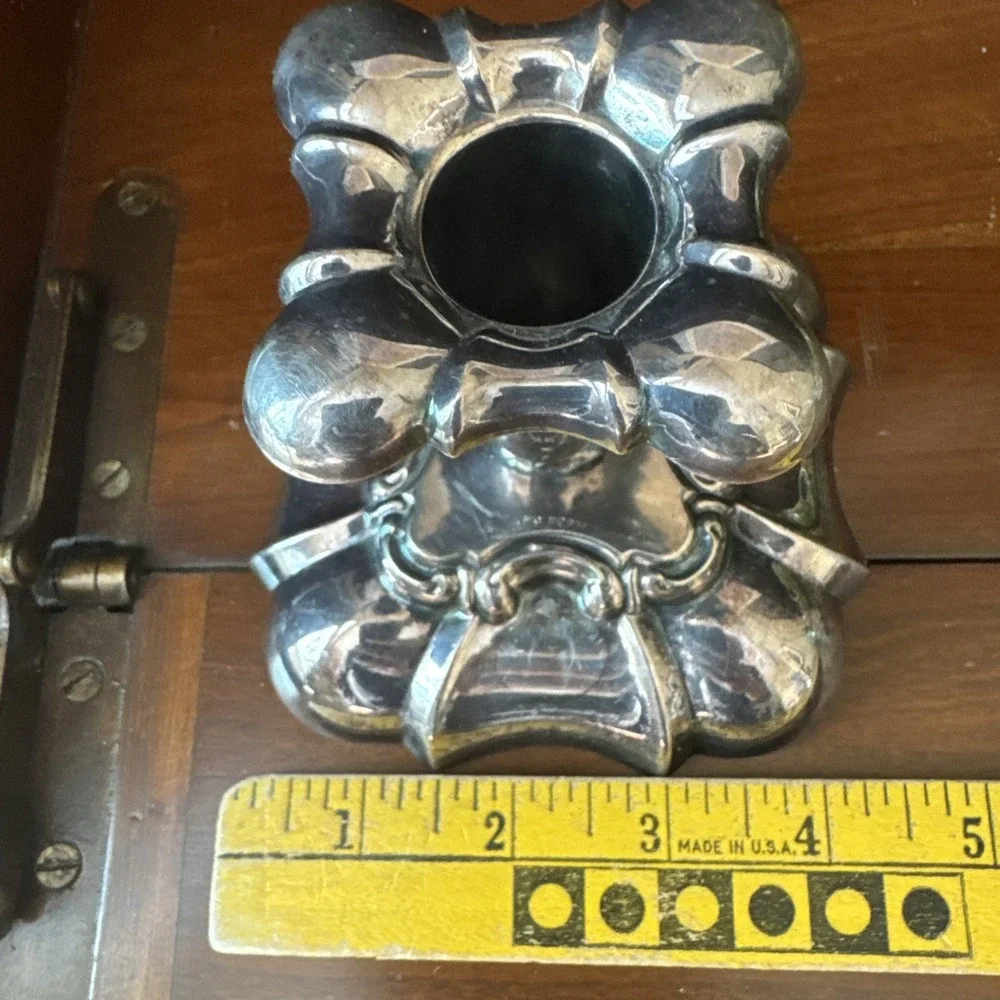 Vintage Grosvenor House Plate Silver Plated Candlestick Ornate‎ Rococo Revival
